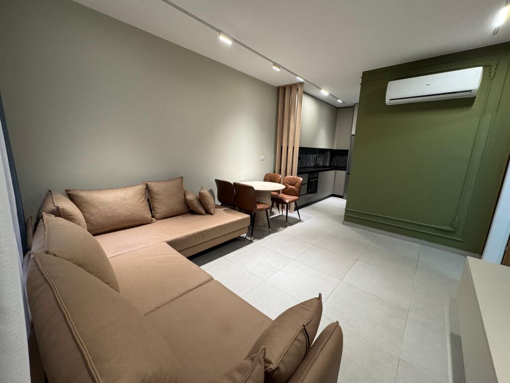 📣 SUPER APARTMENT 1+1 FOR RENT 📍 Green City Residence, Astir ✨  🏢 New and quality building 🛋️ Fully furnished with architect, in contemporary style  💶 Price: 58,000 leke / month