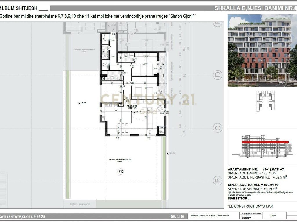 SHESIM SUPER APARTAMENT PENTHOUSE 3+1+3 TEK MEI’S GARDEN RESIDENCE! 470,000 €