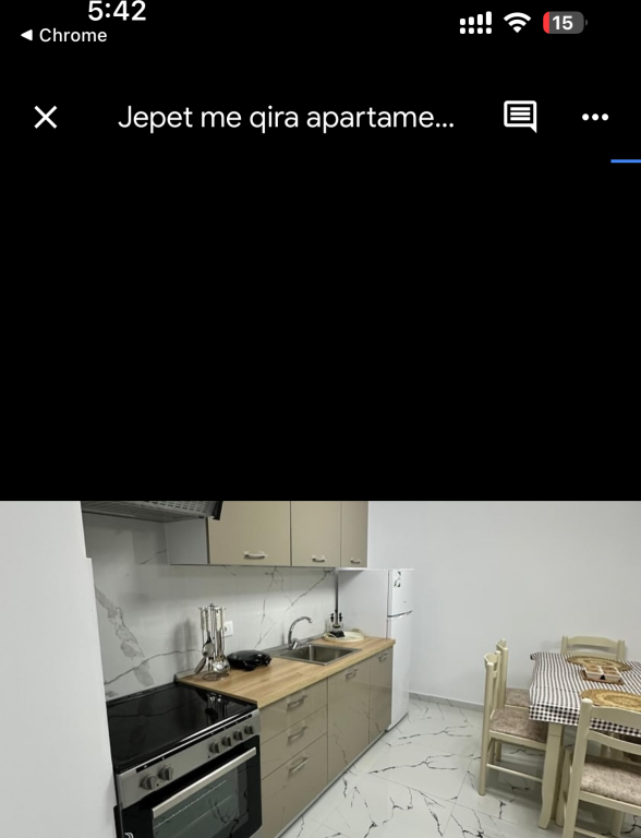 Apartament 2+1 i mobiluar me qera tek Golden Park 3