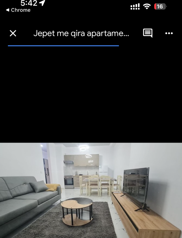 Apartament 2+1 i mobiluar me qera tek Golden Park 3