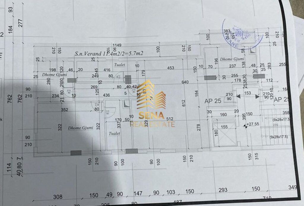 Shitet, Apartament 3+1+2+Blk, Rruga e Dibres, 273,000 Euro