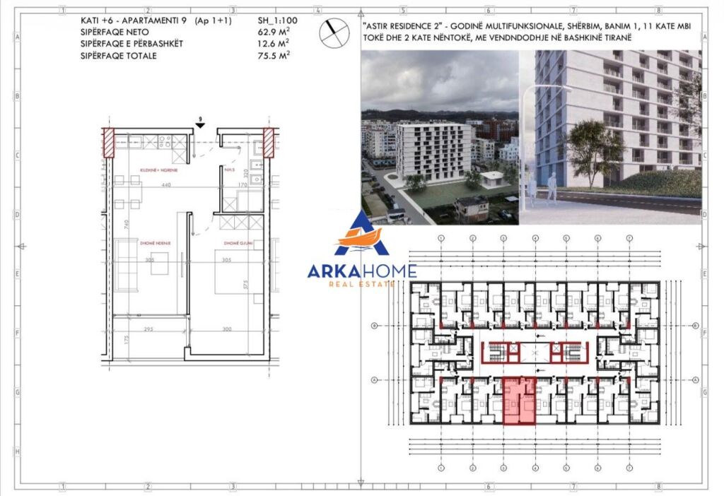 OKAZION APARTAMENT 1+1 "ASTIR" FAZE GROPE 79.275 EURO