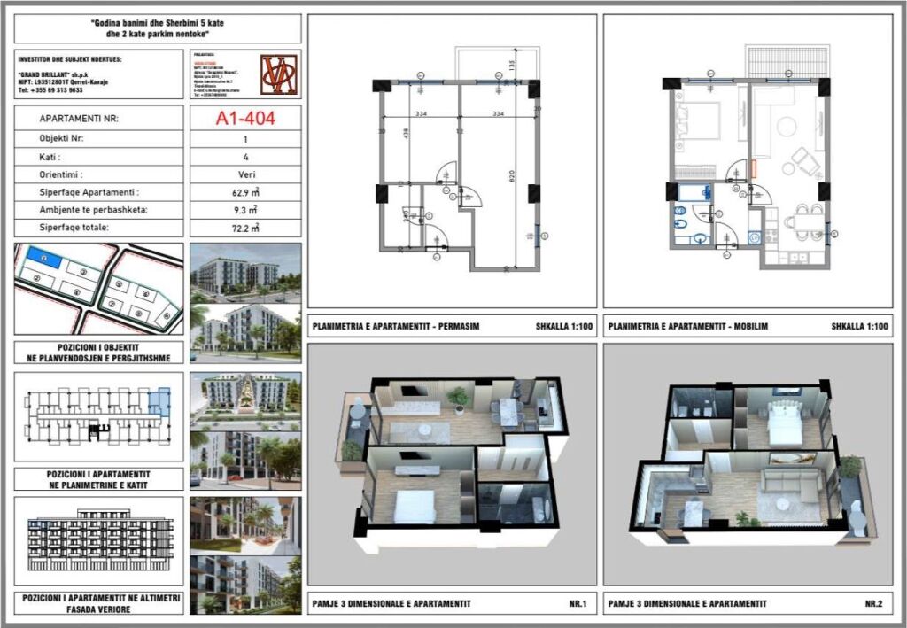 Apartamente Moderne në Shitje në Palm Paradise, Qerret