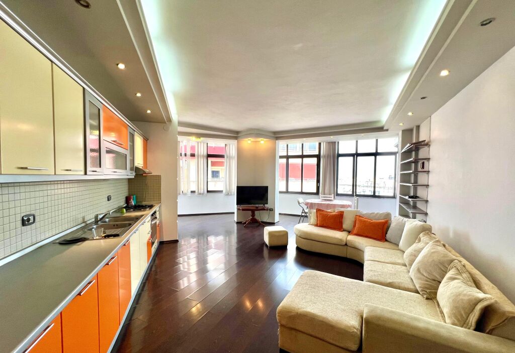 For Rent: 2+1 + 2 Balconies 📍 Opposite Kristal Center (At Big Market) - 60,000 Lek/Month - 5th Floor || Area: 112m²