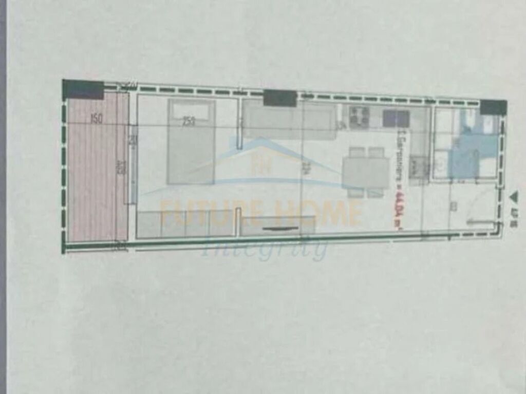 Shitet, Garsoniere e përshtatur në Apartament 1+1, Paskuqan, Tiranë.