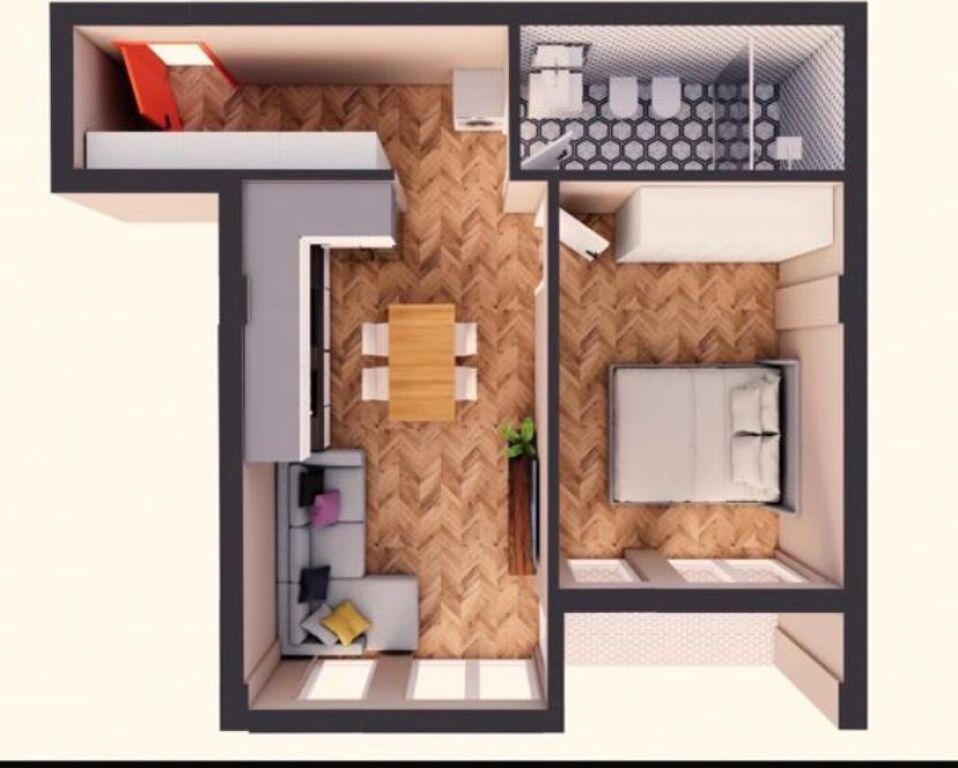 Okazion!!! Rruga E Dibres Shitet Apartament 1+1!!!!!
