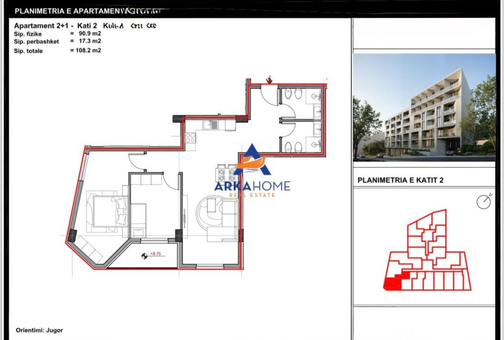 OKAZION!!!SHITET APARTAMENT 2+1+BALLKON "KOMPLEKSI ALUNA 5, PASKUQAN" 108.200 EURO