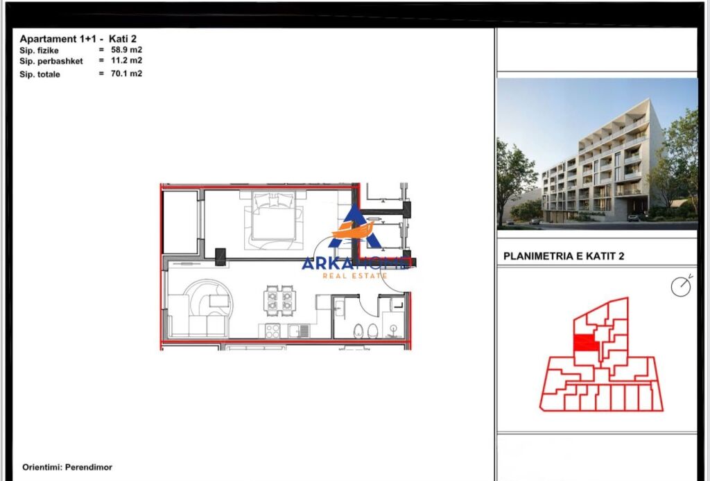 OKAZION!!!SHITET APARTAMENT 1+1+BALLKON "KOMPLEKSI ALUNA 5, PASKUQAN" 70.900 EURO