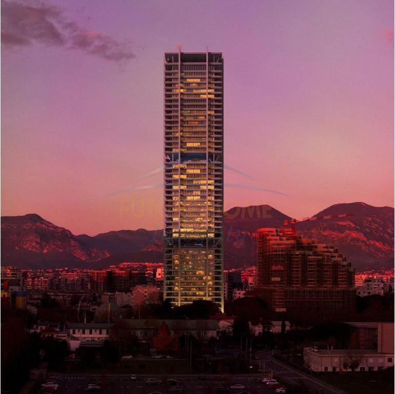 Shitet,Apartament 2+1+2+Post Parkimi, Oricon Tower Residence, Tiranë.
