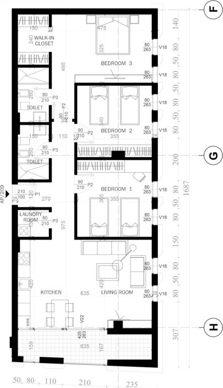Shitet apartament 3+1+2 GrowGreen Sauk