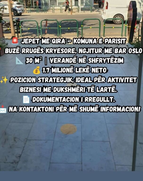 AMBIENT KOMERCIAL ME QIRA – KOMUNA E PARISIT