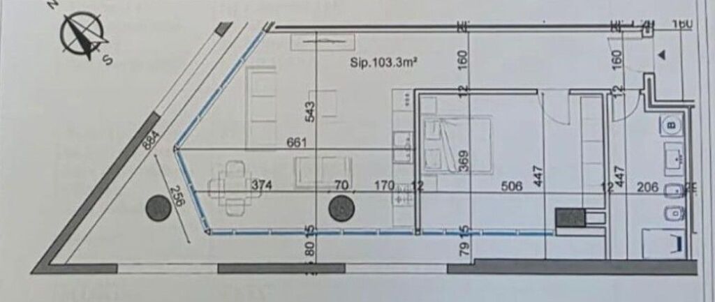 APPARTAMENTO 1+1 IN VENDITA TIRANA TOWER