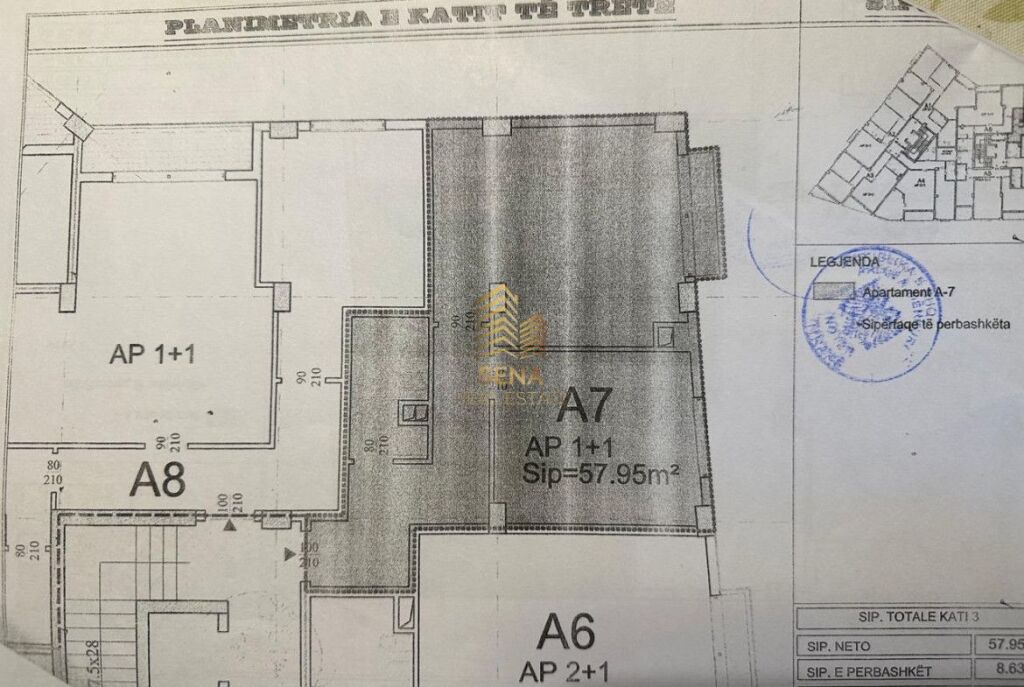 Vendesi Appartamento 1+1, Lago Secco, 12.900.000 Leke
