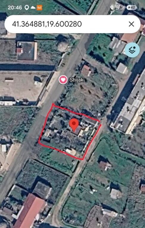 Shitet shtepia me 500m2 truall Maminas, Durres