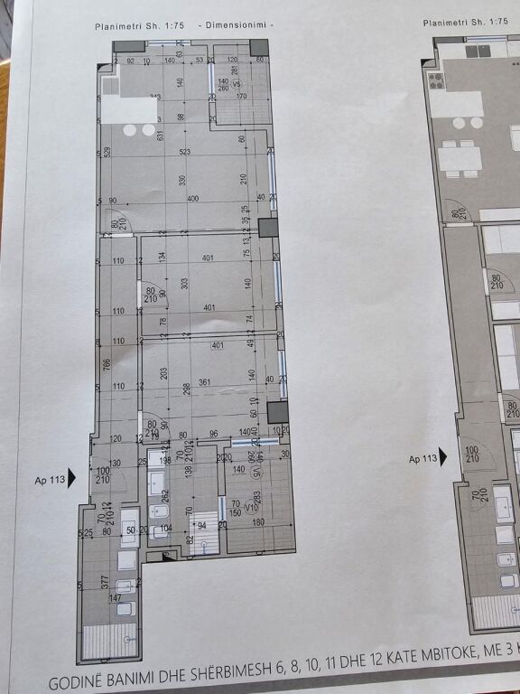 Appartamento 2+1+2 con posto auto in affitto come ufficio – Komuna e Parisit