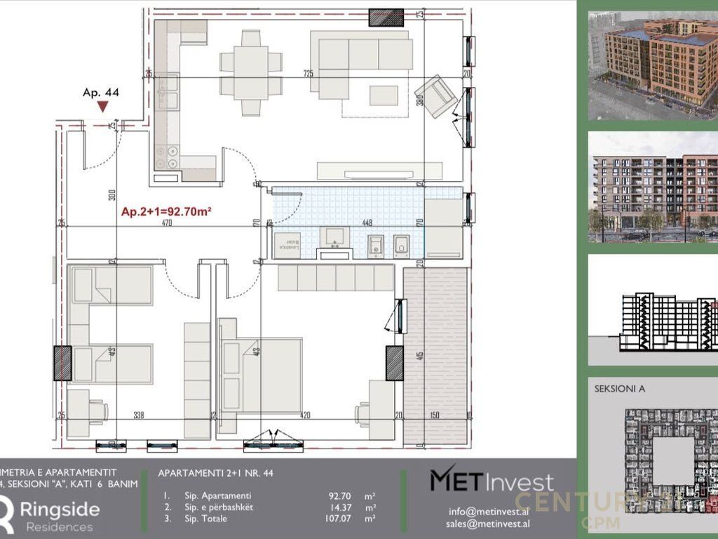 APPARTAMENTO 2+1+ POSTO AUTO RINGSIDE RESIDENCES IN VENDITA |FASE FINALE DEI LAVORI