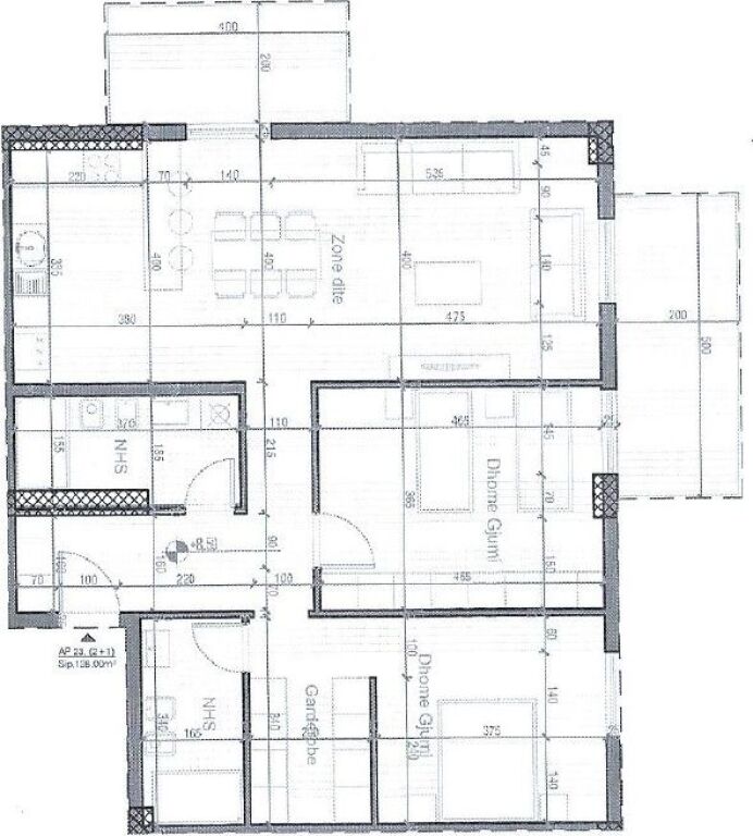 APARTAMENT 2+1+2 PER SHITJE RESIDENVA PORTA TIRANA E RE SAUK I VJETER