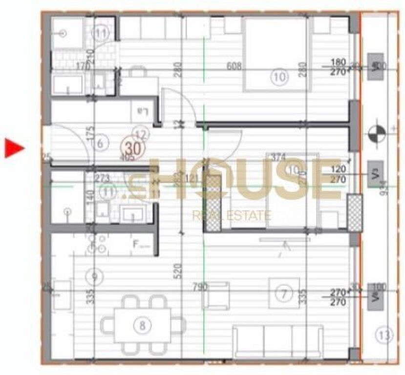 🔱APARTAMENT 2+1 +2 NE SHITJE