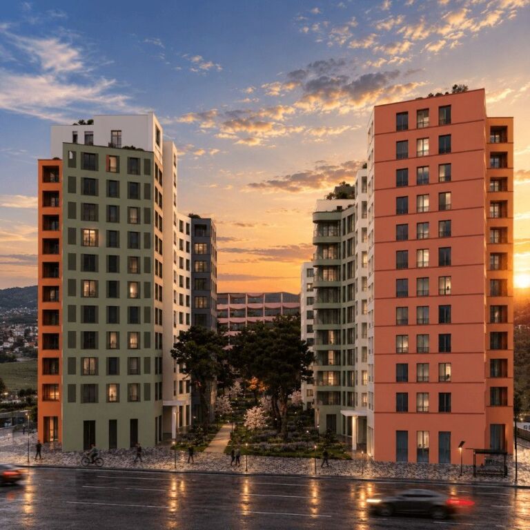 In Vendita: Appartamento 1+1 + Balcone &amp; 1 Posto Auto (73m2)📍ASTIR - RiverPark Res. (€93.000) Planimetria Super Funzionale | 1.100€/m2