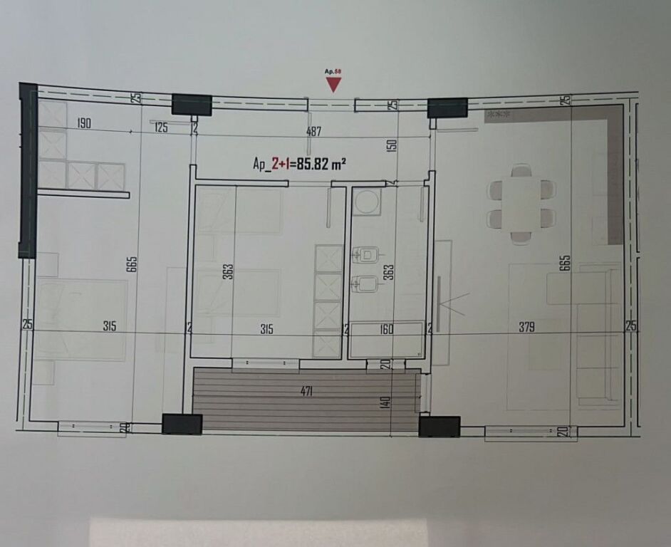 2+1 APARTMENT FOR SALE IN PASKUQAN NEAR THE BIG RING