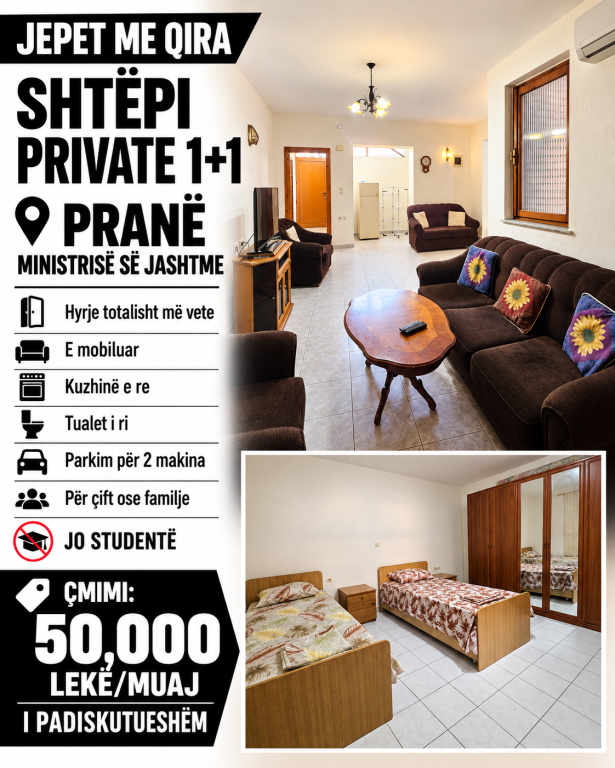 AFFITTASI CASA PRIVATA 1+1 📍 Vicino al Ministero degli Esteri 🚪 Ingresso completamente indipendente 🛋️ Arredato