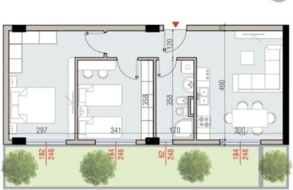 2+1 Apartment for sale near TEG – Tirana Cielo Residence ID 5591