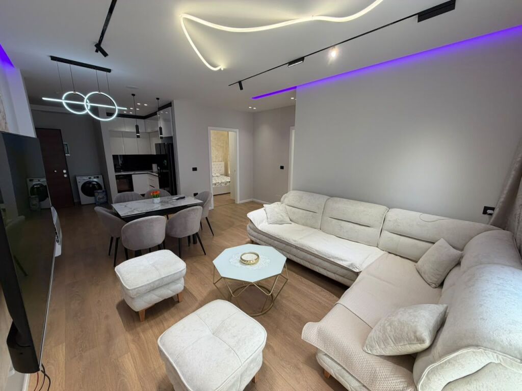 For Rent 2+1 Apartment  Apartment suitable for living, located in Aura Complex, on Dritan Hoxha Street.