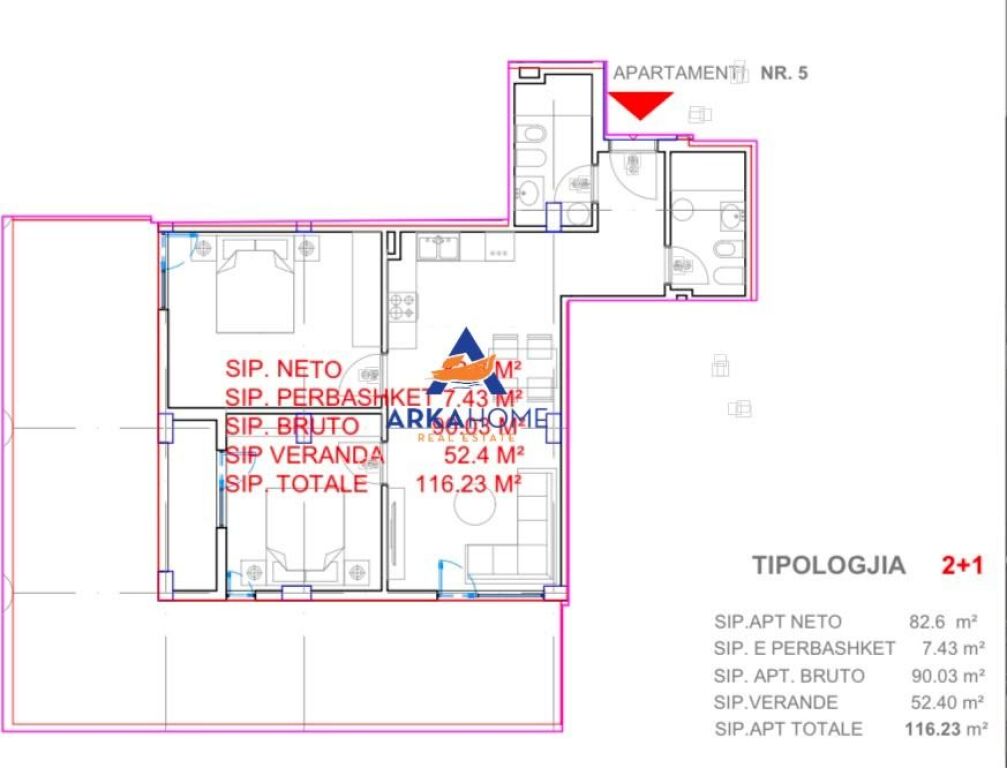 IN VENDITA APPARTAMENTO 2+1+CORTILE "VICINO ALLA RESIDENZA LEMON PARK, VICINO A UNIVERS CITY" 148.000 EURO