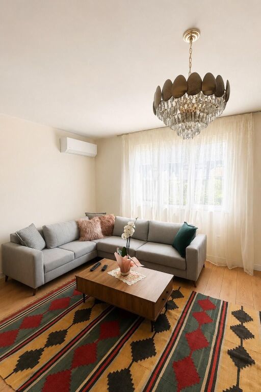🏢Kodra e Priftit,jepet me qera apartament 2+1,i mobiluar 60,000leke