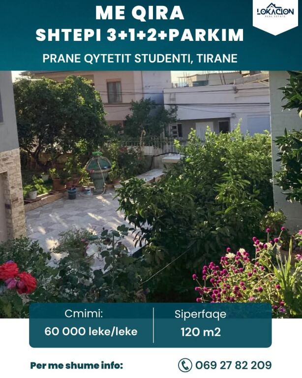 SHTEPI ME QERA 3+1+2 tualete - PRANE QYTETIT STUDENTI