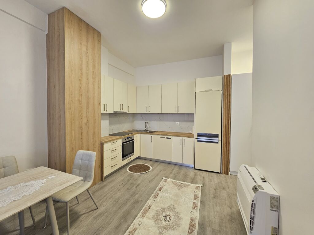AURA Complex -LAPRAKË Apartment 1+1 newly renovated for rent, with modern furniture and comfortable conditions, ideal for a couple. Price 60,000 leke