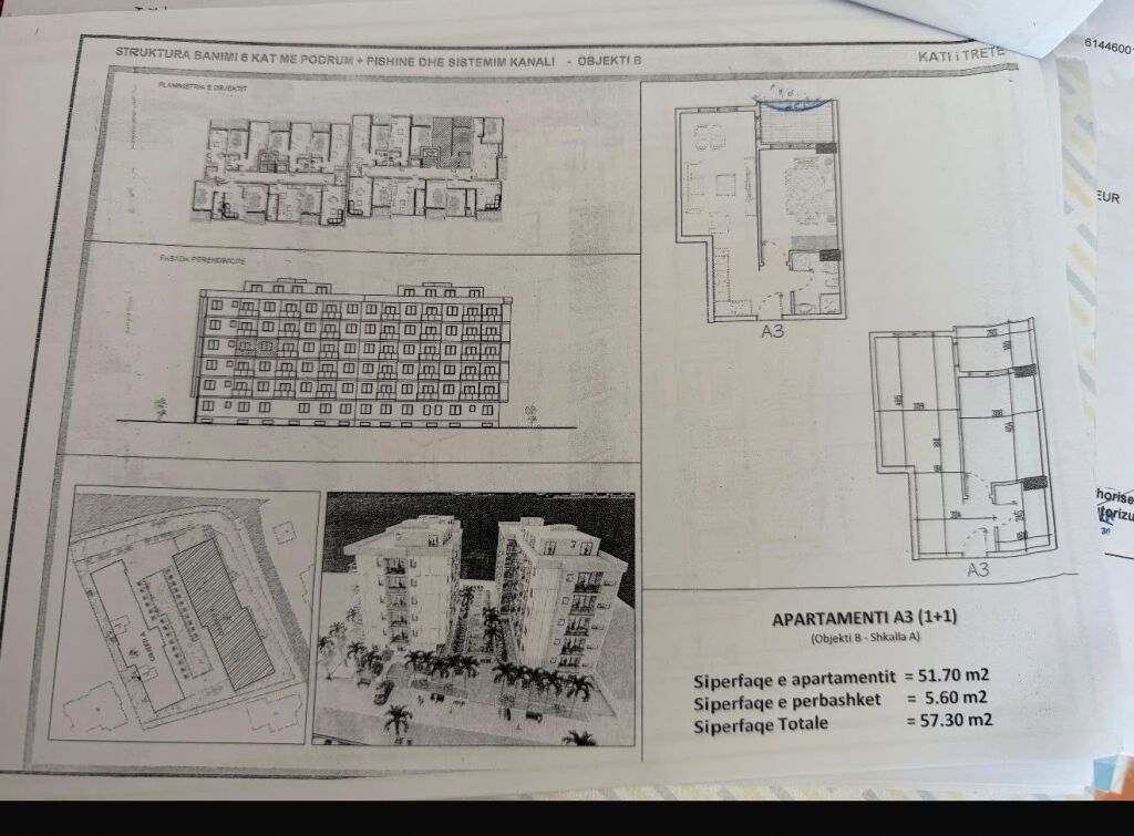 APARTAMENT NE SHITJE 1+1 - MALI I ROBIT