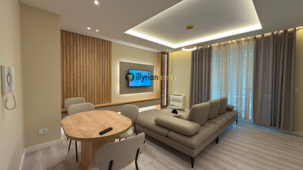 Rent, 2+1 Apartment with parking, new building "Panorama", -Tirana