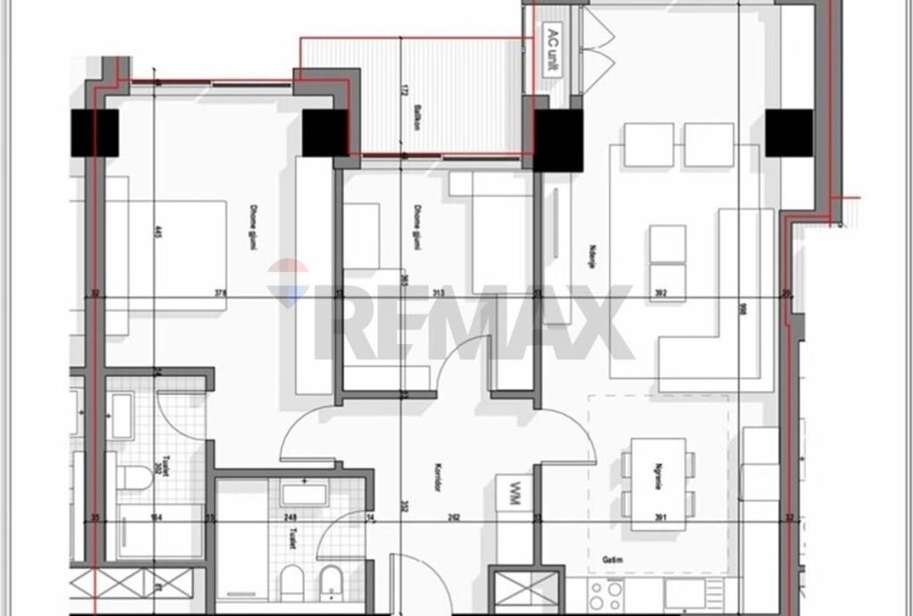 Appartamento 2+1 in vendita a Tirana Boulevard!