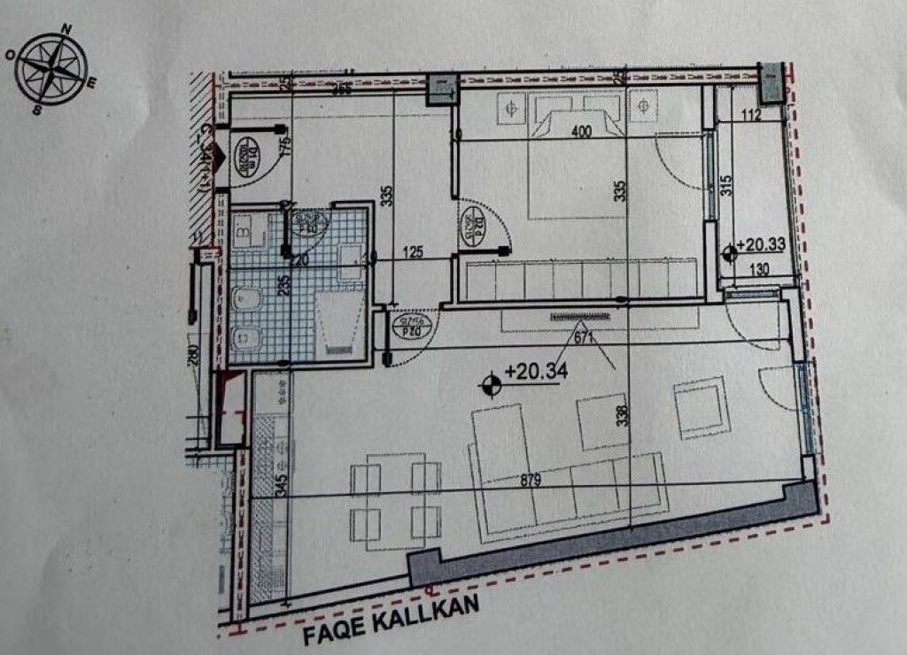 Shitet Apartament 1+1, Orbital 3, Tirane