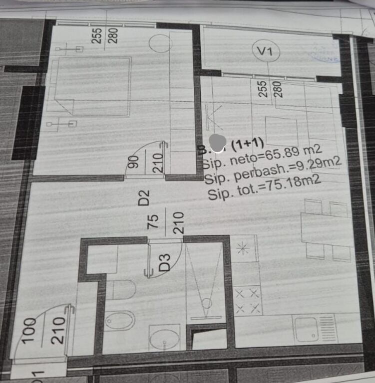 Apartment 1+1 for sale Ali demi !