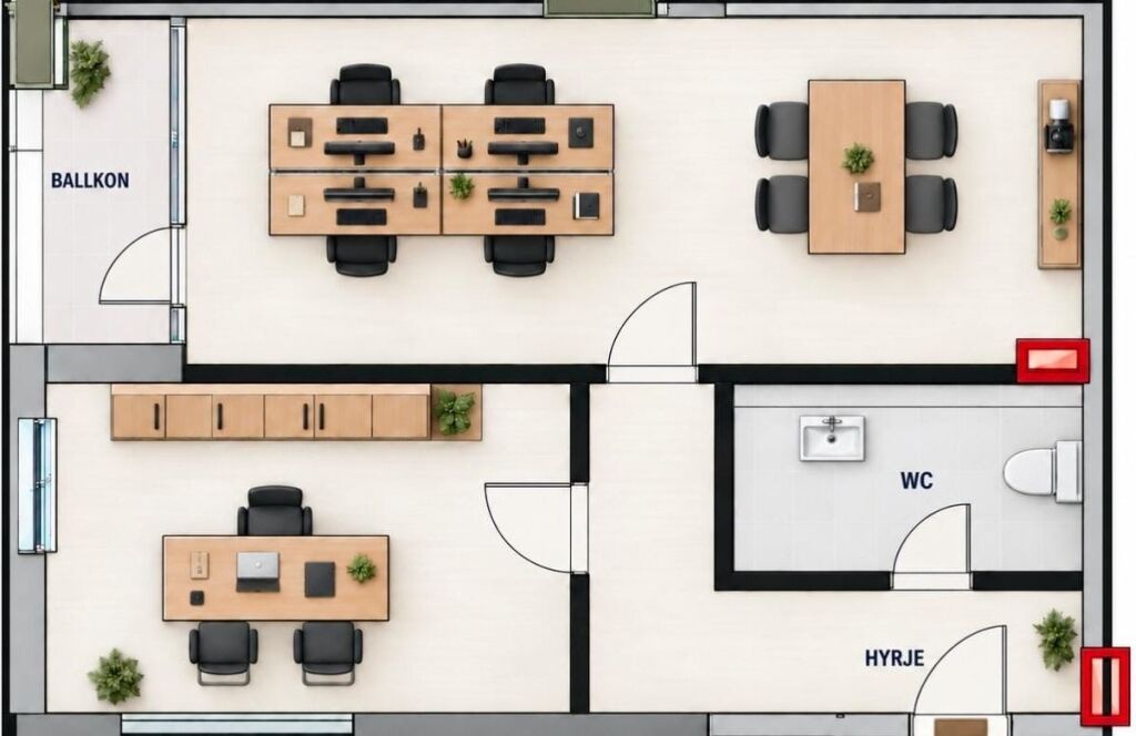Apartment 1+1 for rent at Kika 2