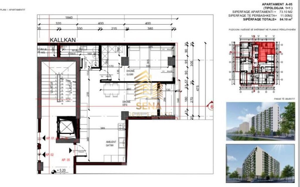For sale, Apartment 1+1+balcony, Former Aviation Field, 122,000 Euro