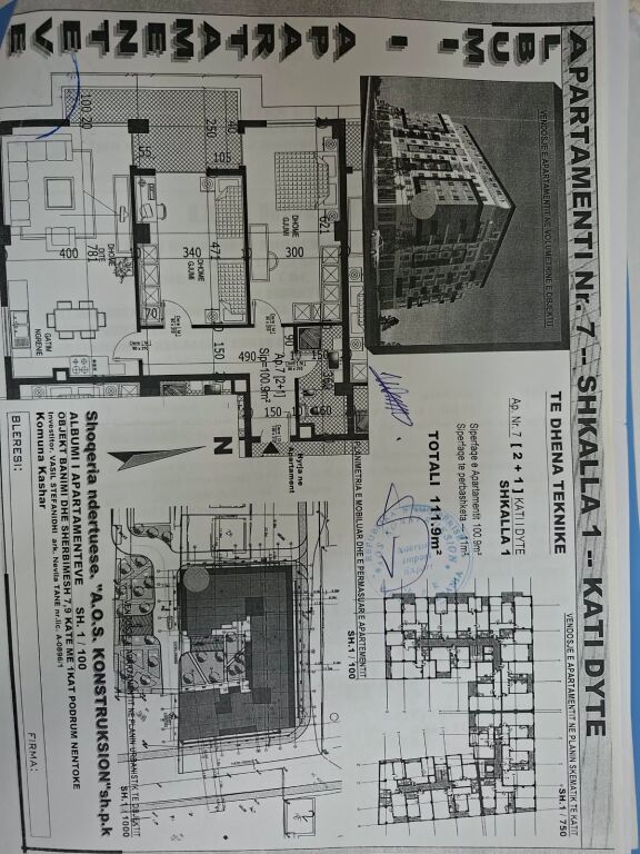 Shitet apartament 2+1 (111.9 m2). Astir-pranë Vila-L, mbrapa Nela 5. Me Hipotekë. Totalisht i mobiluar.