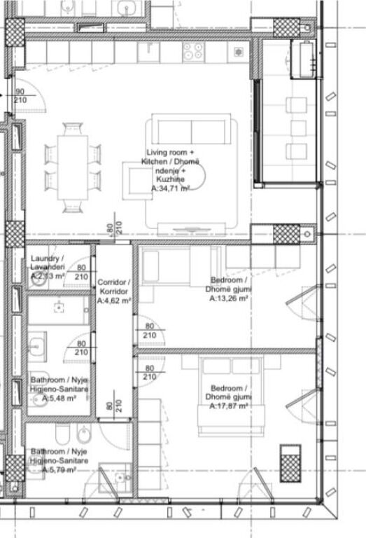 Apartament 2+1 per shitje tek Lion 3 Residence tek Bulevardi i Ri.