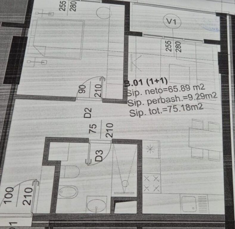 🏢Tek Marteniteti i Ri,Golden Gate Rezidence  shitet apartament 1+1, 138,000Euro