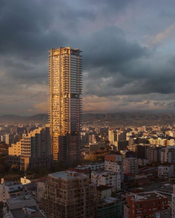 SHITET SUPER OKAZION :1+1📍Oricon Tower (Rr.Dritan Hoxha - Prane Zogut te Zi) - 137,500€ - SP.98m² - KATI.20 - 🔥1400€/M²🔥Firma shet me 1800€/m²