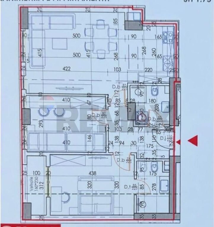 Apartment 2+1 for sale in Allias, Tirana