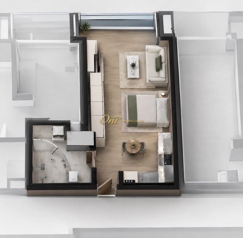 DRITAN HOXHA STREET STUDIO APARTMENT FOR SALE 51M2