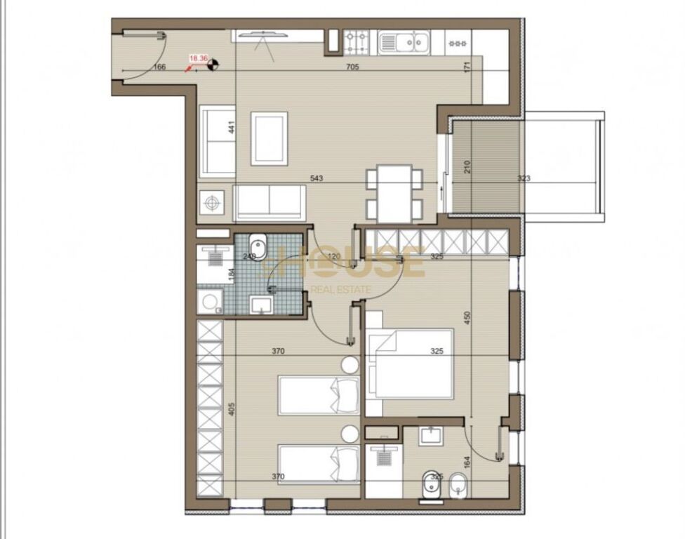 APARTAMENT 2+1+2 NE SHITJE NE KAMEZ