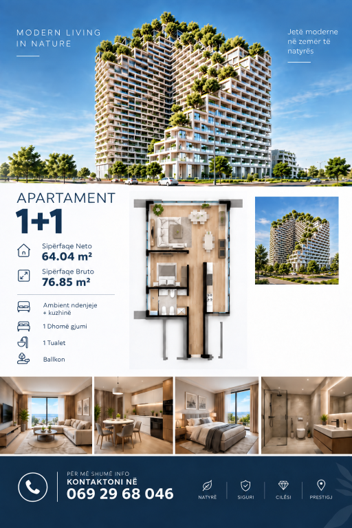 SHITET APARTAMENT 1+1 LION PARK RESIDENCE