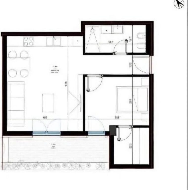 Shitet apartament 1+1+Oborr tek Rezidenca Square Village , Dhermi ! 238.000 Euro !