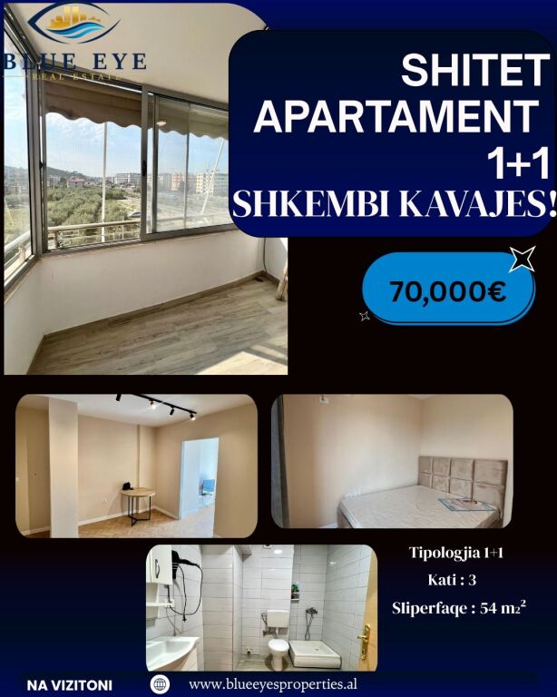 APARTMENT 1+1 FOR SALE – KAVAJË ROCK.
