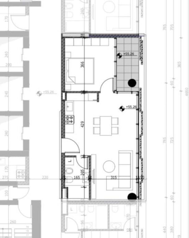 SHITET APARTAMENT 1+1 | SPLIT TOWER
