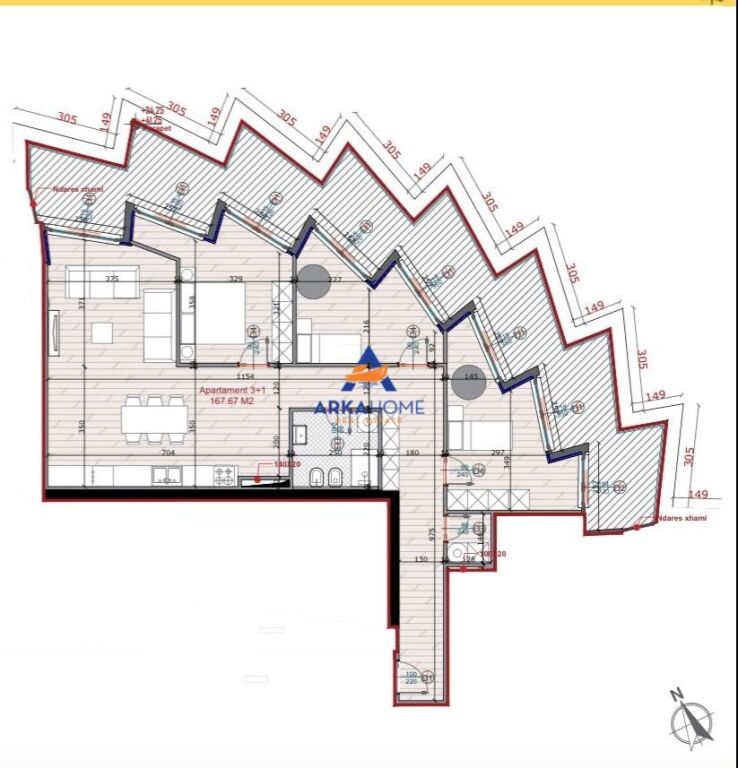 VENDESI APPARTAMENTO OCCASIONE 3+1 "SUNFLOWER RESIDENCE, VICINO CASA ITALIA" PREZZO SU RICHIESTA